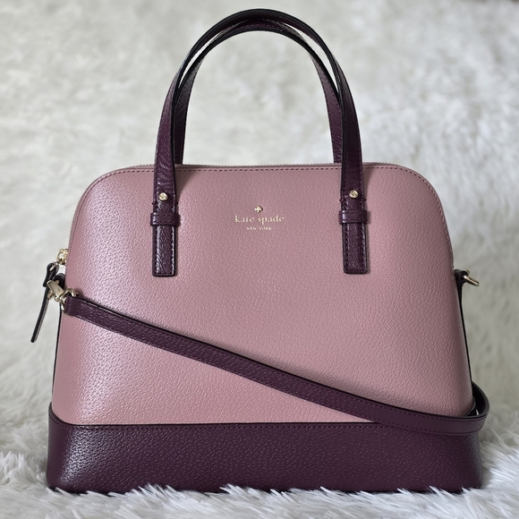 kate spade Handbags - Kate Spade Grand Street Rachelle Two Tone Pink and Purple Colorblock Satchel